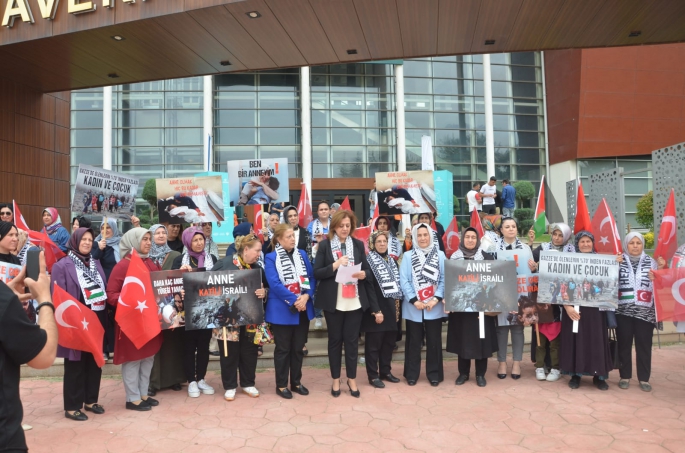 AK PARTİ GAZİANTEPLİ KADINLAR GAZZELİ ANNELER İÇİN SESLENDİ