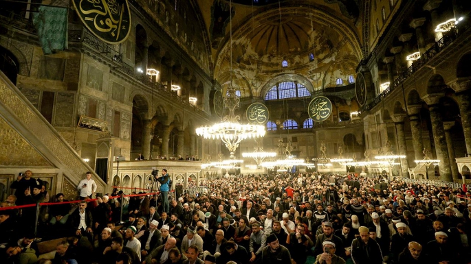 AYASOFYA'DA İSTANBUL'UN FETHİ PROGRAMI!