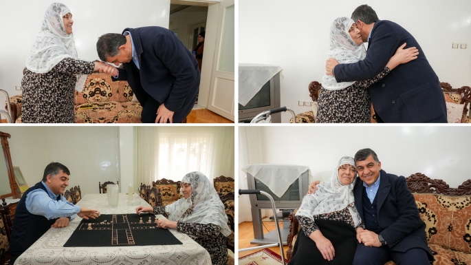 FADILOĞLU, 75 YAŞINDAKİ FAZİLET İNCEMAN İLE PEÇİÇ OYNADI