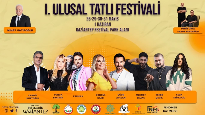 GAZİANTEP’TE TÜRKİYE’NİN İLK ULUSAL TATLI FESTİVALİ BAŞLIYOR