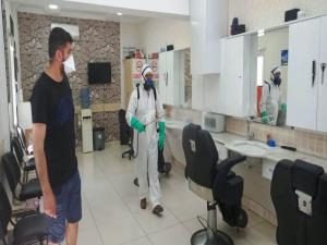 11 Mayıs'ta hizmet verecek olan berberler hazırlıklarını sürdürüyor