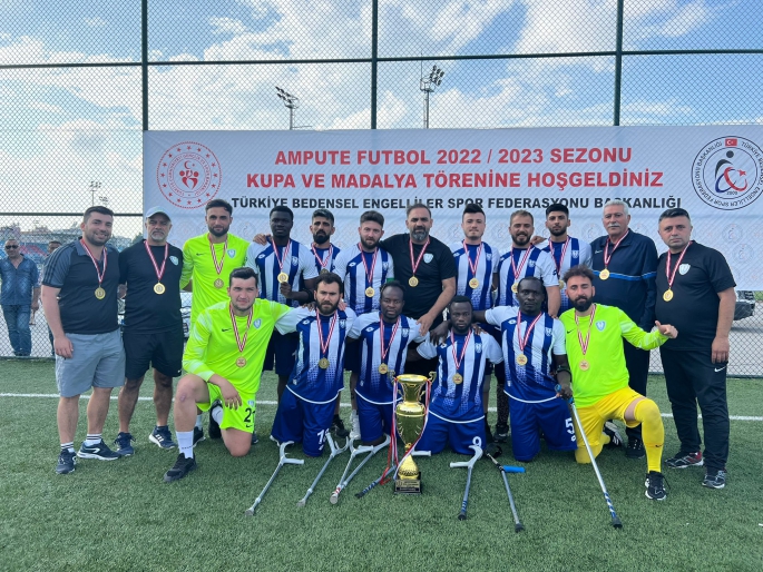 ŞAHİNBEY BELEDİYESİ AMPUTE FUTBOL TAKIMINDAN ÇİFTE KUPA